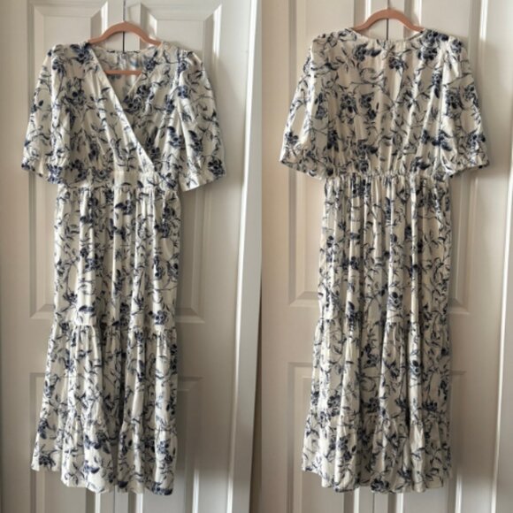 Chicwish Navy Floral Maxi Dress - Picture 6 of 6